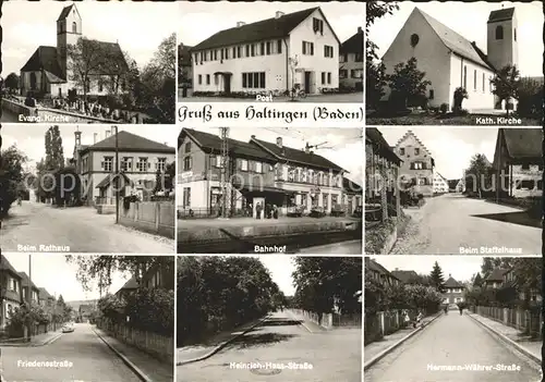 Haltingen Bahnhof Friedensstrasse Rathaus / Weil am Rhein /Loerrach LKR