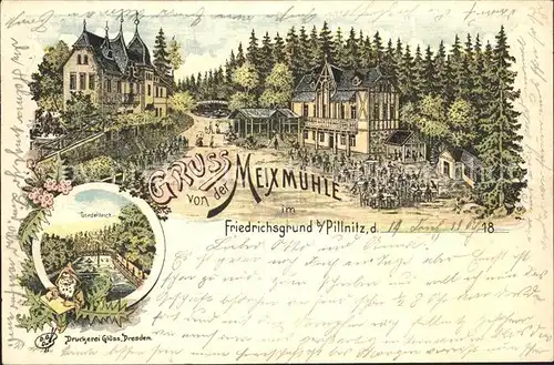 Pillnitz Friedrichsgrund Meixmuehle / Dresden /Dresden Stadtkreis