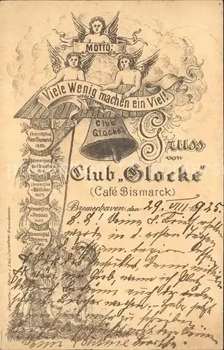 Bremerhaven Club Glocke CafÃ© Bismarck Engel / Bremerhaven /Bremen Stadtkreis
