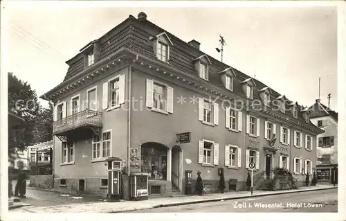 Zell Wiesental Hotel Loewen / Zell im Wiesental /Loerrach LKR