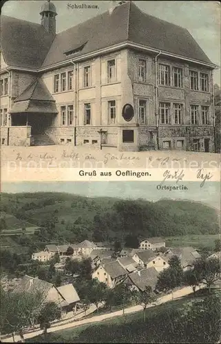 oeflingen Schulhaus Ortspartie / Wehr /Waldshut LKR