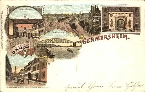 Germersheim Bahnhof Kaserne Seyssel Ludwigstor / Germersheim /Germersheim LKR