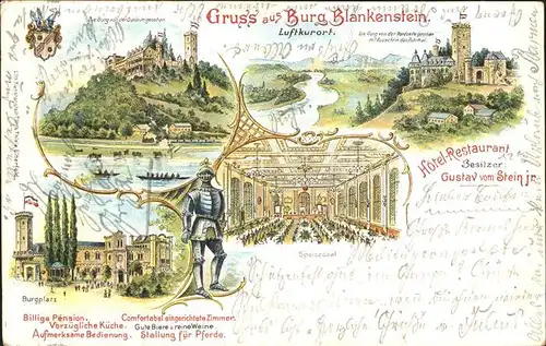 Blankenstein Ruhr Burg Burgplatz Speisesaal / Hattingen /Ennepe-Ruhr-Kreis LKR