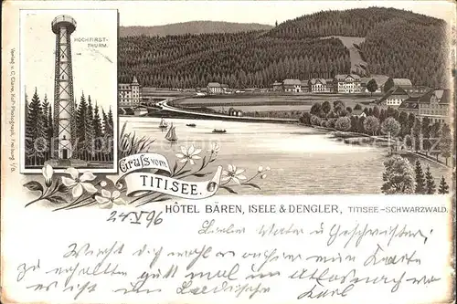 Titisee Hotel Baeren Hochfirst- Turm / Titisee-Neustadt /Breisgau-Hochschwarzwald LKR