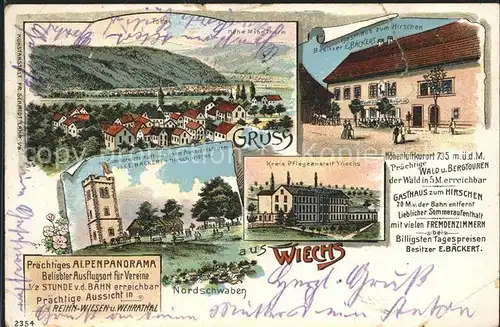 Wiechs Schopfheim Gasthaus zum Hirschen Aussichtsturm / Schopfheim /Loerrach LKR