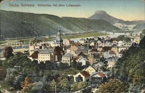 Schandau Bad Stadt Lilienstein Kat. Bad Schandau