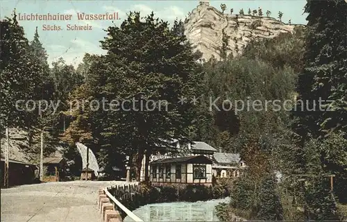 Bad Schandau Lichtenhainer Wasserfall Kat. Bad Schandau