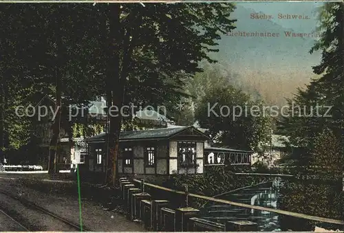 Schandau Bad Lichtenhainer Wasserfall Kat. Bad Schandau