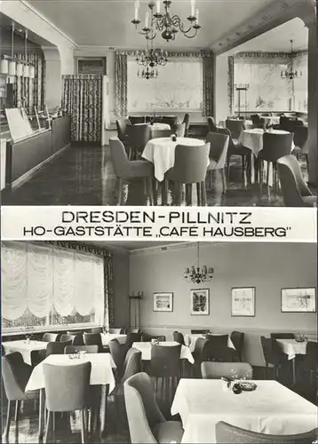 Pillnitz Gaststaette Cafe Hausberg Kat. Dresden