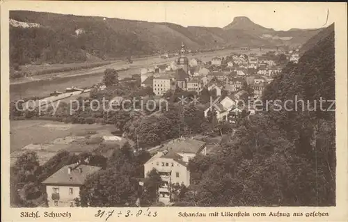 Bad Schandau Lilienstein  Kat. Bad Schandau