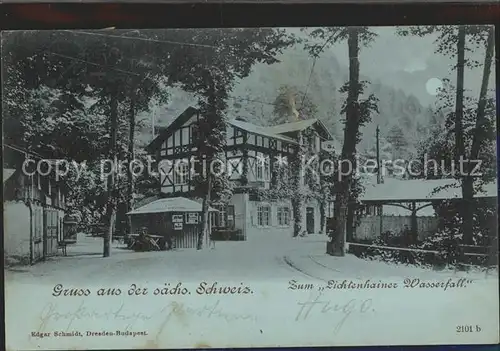 Bad Schandau Lichtenhainer Wasserfall  Kat. Bad Schandau