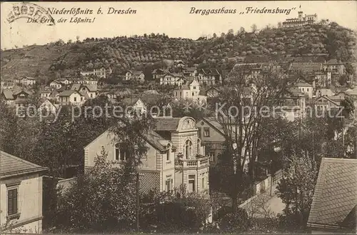 Niederloessnitz Berggasthaus Friedensburg  Kat. Radebeul