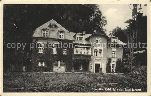 Schmilka Haus Sonneck Kat. Bad Schandau