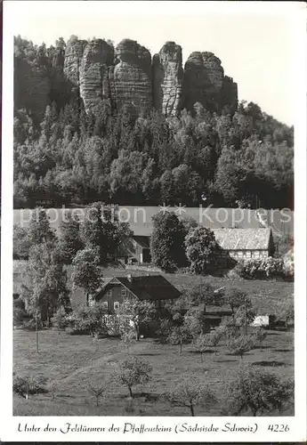 Pfaffenstein Koenigstein Saechsische Schweiz  Kat. Koenigstein Saechsische Schweiz