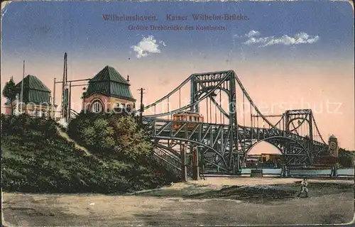 Wilhelmshaven Kaiser Wilhelm Bruecke Kat. Wilhelmshaven