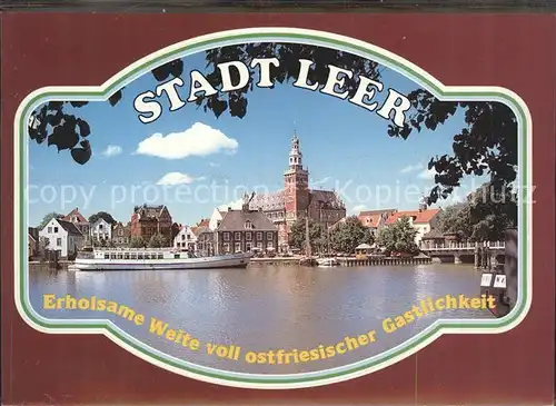 Leer Ostfriesland Stadtansicht Kat. Leer (Ostfriesland)