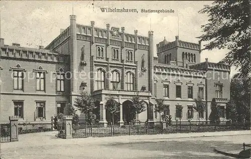 Wilhelmshaven Stationsgebaeude  Kat. Wilhelmshaven