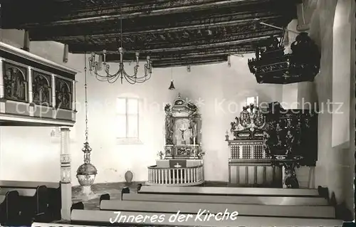 Schwei Innres evangelische Kirche Kat. Stadland