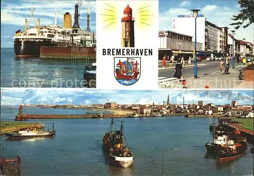 Bremerhaven Dampfer Teilansicht  Kat. Bremerhaven