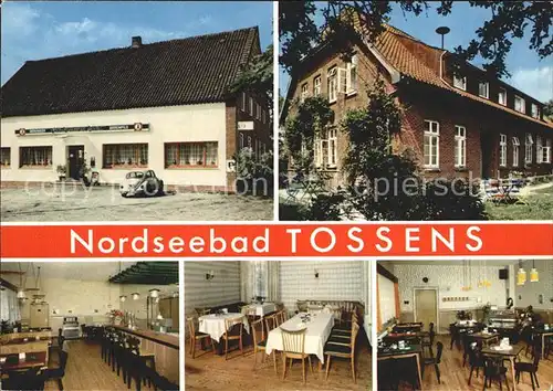 Tossens Nordseebad Cafe Restaurant Gaestehaus Berlin  Kat. Butjadingen