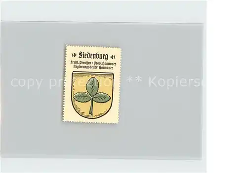 Siedenburg Wappen Kat. Siedenburg
