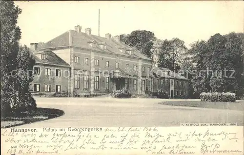 Hannover Palais im Georgengarten Kat. Hannover