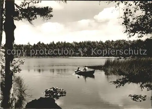 Rotenburg Wuemme Bootspartie am kleinen Bullensee Kat. Rotenburg (Wuemme)