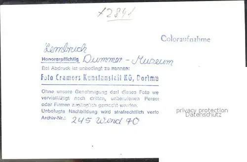 Lembruch Dummer  Museum Kat. Lembruch