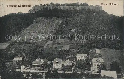 Koenigstein Saechsische Schweiz Festung  Kat. Koenigstein Saechsische Schweiz