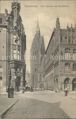 Hannover Altes Rathaus und Marktkirche Kat. Hannover