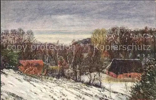 Worpswede Winterlandschaft Kat. Worpswede