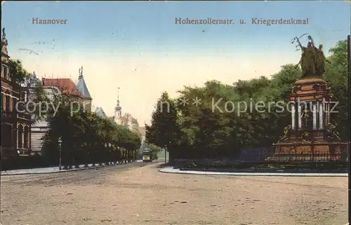 Hannover Hohenzollernstrasse Kriegerdenkmal Kat. Hannover