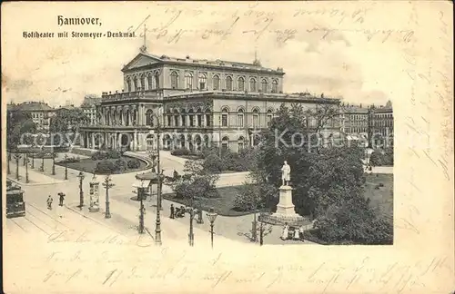 Hannover Hoftheater Stromeyer  Denkmal Kat. Hannover