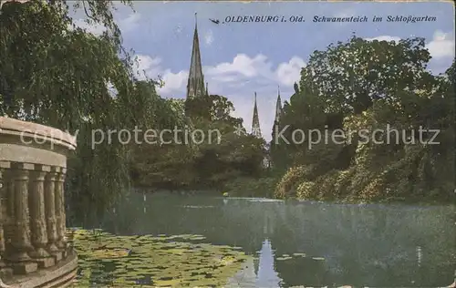 Oldenburg Niedersachsen Schwanenteich Schlossgarten Kat. Oldenburg (Oldenburg)