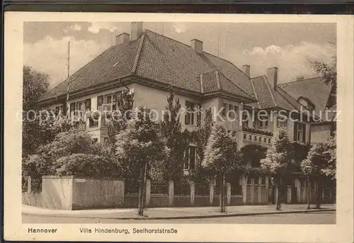 Hannover Villa Hindenburg Kat. Hannover