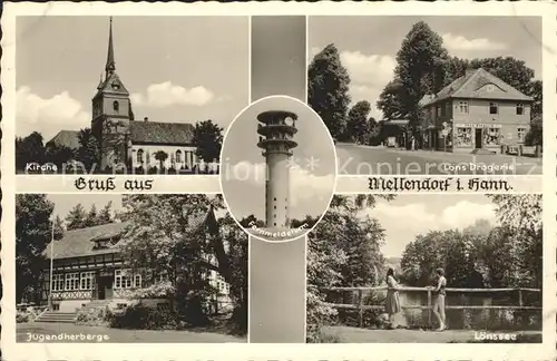 Mellendorf Kirche Jugendherberge Loenssee Kat. Wedemark