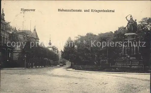 Hannover Hohenzollernstrasse Kriegerdenkmal Kat. Hannover