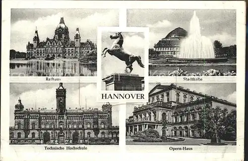 Hannover Sachsenross Stadthalle Rathaus Kat. Hannover