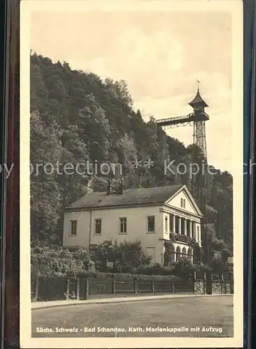 Schandau Bad Katholische Marienkapell Aufzug Kat. Bad Schandau