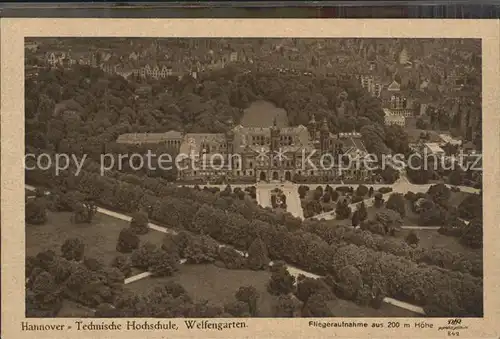 Hannover Fliegeraufnahme Technische Hochschule Welfengarten Kat. Hannover