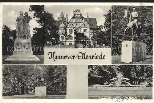 Hannover Eilenriede Denkmal Brunnen Kat. Hannover