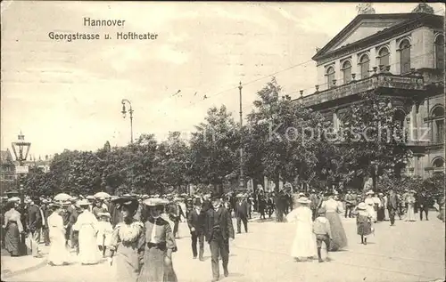 Hannover Georgstrasse und Hoftheater Kat. Hannover