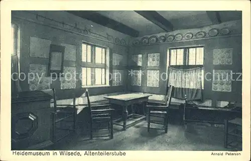 Wilsede Lueneburger Heide Heidemuseum Altenteilerstube / Bispingen /Soltau-Fallingbostel LKR