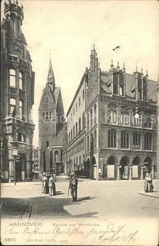 Hannover Rathaus mit Marktkirche Kat. Hannover