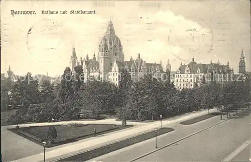 Hannover Rathaus und Stadtbauamt Kat. Hannover
