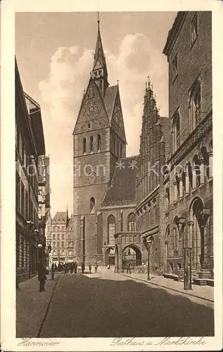 Hannover Rathaus und Marktkirche Kat. Hannover