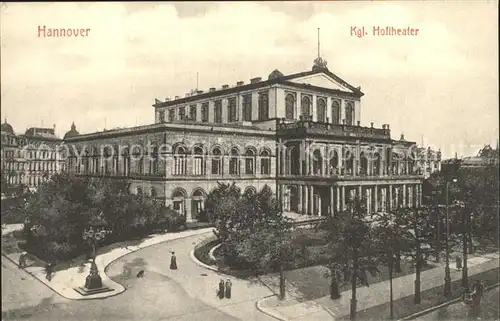 Hannover Kgl Hoftheater Kat. Hannover