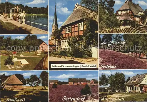 Schneverdingen Schwimmbad Minigolf Festplatz Schafstall Feriendorf Hoepenidyll Kat. Schneverdingen