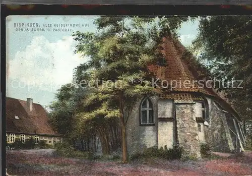 Bispingen Alte Heidekirche aus dem 13ten Jhdt Kat. Bispingen Lueneburger Heide