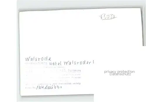 Walsrode Lueneburger Heide Walsroder Hof Gaststube Kat. Walsrode